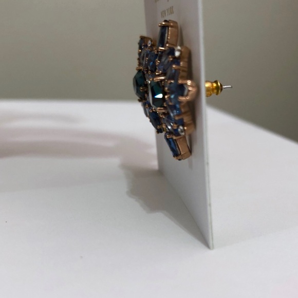 Kate Spade Blue Crystals Earrings Studs - Picture 4 of 5